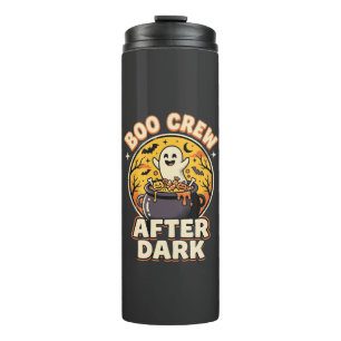 Halloween Boo Crew Badge Thermal Tumbler