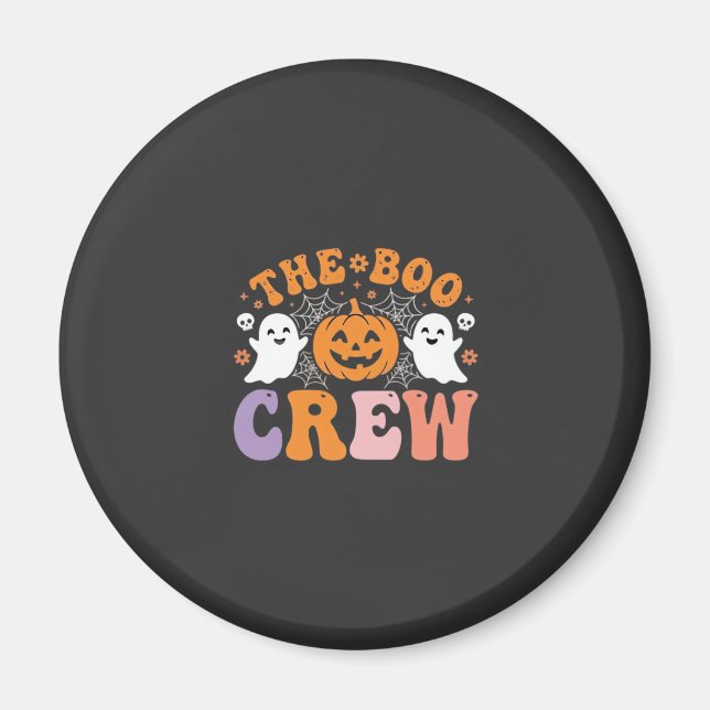 Halloween Boo Crew Ghost Pumpkin Design_1 Magnet (Front)