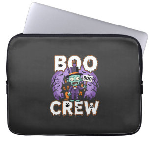 Halloween Boo Crew Zombie Family Vector Design Laptop Sleeve