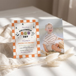 Halloween Boo-day Colourful Birthday Invitation