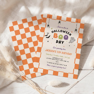 Halloween Boo-day Colourful Birthday Invitation