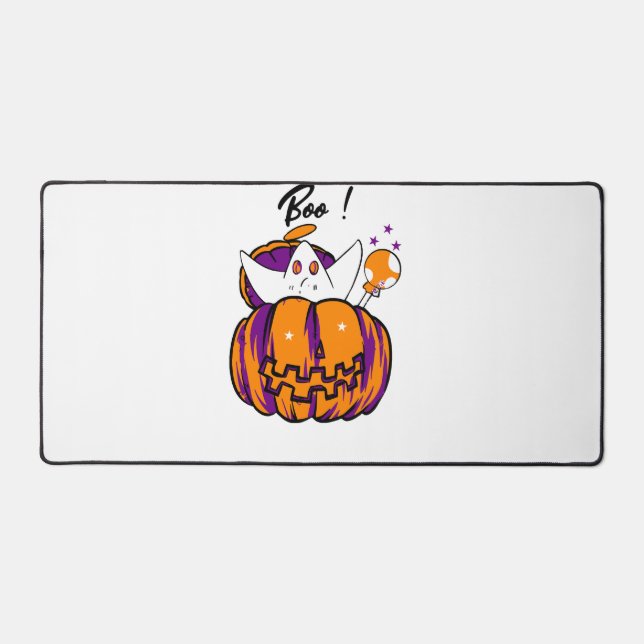 Halloween Boo                         Desk Mat (Front)