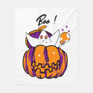 Halloween Boo Fleece Blanket