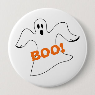 Halloween Boo Ghost 10 Cm Round Badge