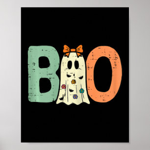 Halloween Boo Ghost Cute Costume Toddler Girls Kid Poster