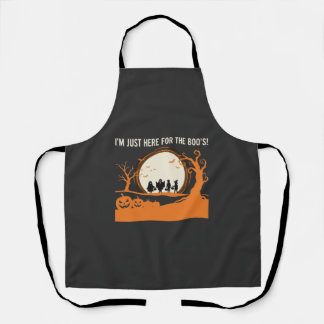 Halloween Boo Ghost Silhouette Apron
