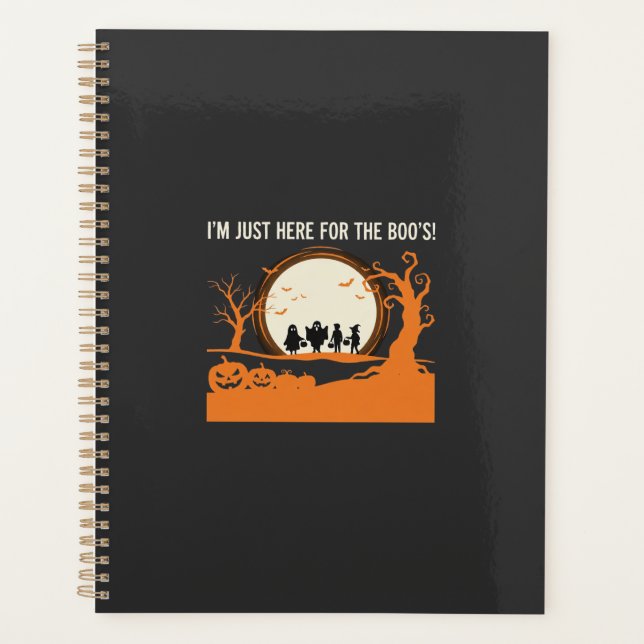Halloween Boo Ghost Silhouette Planner (Front)