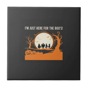 Halloween Boo Ghost Silhouette Tile