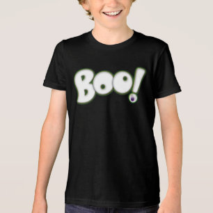 Halloween 'Boo' ghost t-shirt with bloodshot eye Tri-Blend Shirt