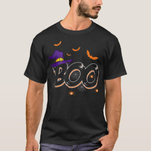 Halloween Boo Gift Witch Hat Spider Trick or Treat T-Shirt