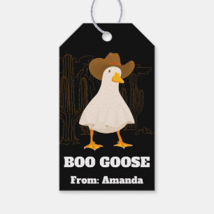 Halloween Boo Goose Funny Cute Ghost Simple Fun Gift Tags