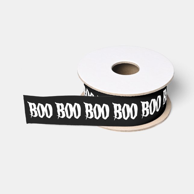 Halloween BOO Grosgrain Ribbon (Spool)