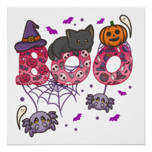 Halloween Boo Halloween Costume Poster