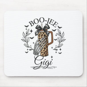 Halloween Boo Jee Gigi Hand Skeleton Funny Spooky  Mouse Pad