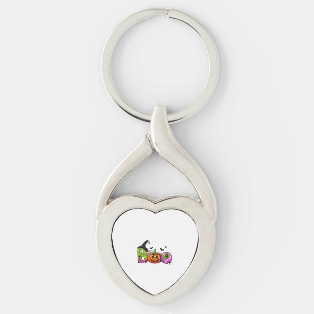HALLOWEEN BOO      KEY RING (Front)