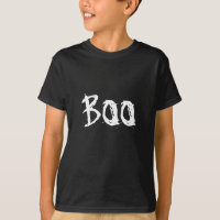 Halloween Boo Kids Black T-shirt