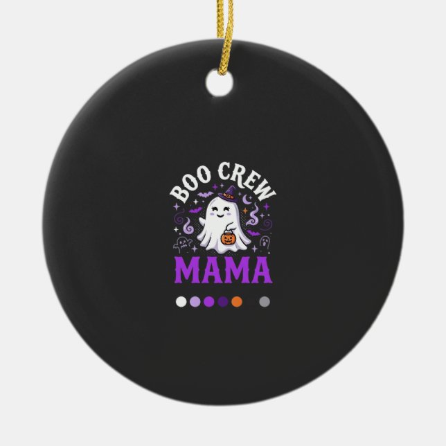 Halloween Boo Mama Magic Ceramic Tree Decoration (Front)