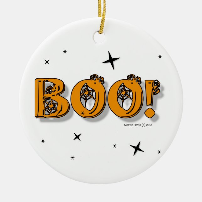 Halloween Boo! Ornament (Front)