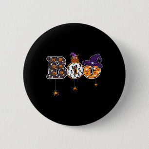 Halloween Boo Owl With Witch Hat Spider Halloween 6 Cm Round Badge