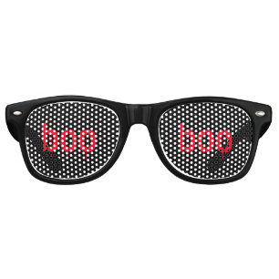 Halloween boo red bloody scary party costume retro sunglasses