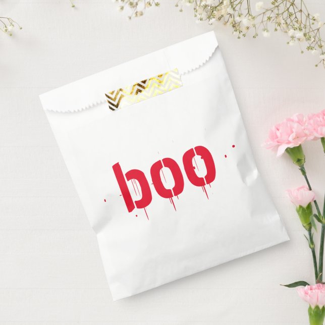 Halloween boo red bloody scary treats favour bags (Sealed)
