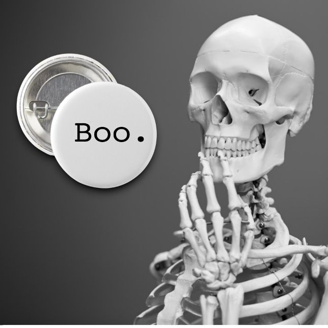 Halloween Boo Sarcastic Minimalist 3 Cm Round Badge (Creator Uploaded)