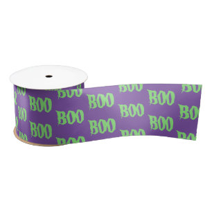 Halloween BOO Satin Ribbon