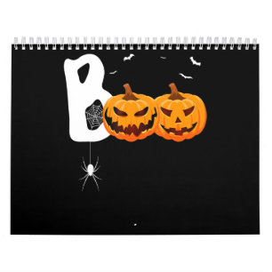 Halloween Boo Scary Pumpkins Spider Trick or Treat Calendar