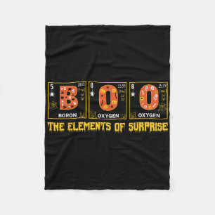 Halloween Boo School Chemistry Nerd Physics Pumpki Fleece Blanket