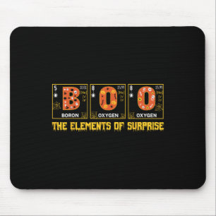 Halloween Boo School Chemistry Nerd Physics Pumpki Mouse Pad