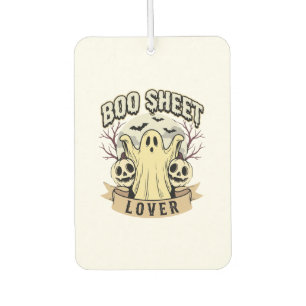 Halloween Boo Sheet Lover Ghost Moon Car Air Freshener