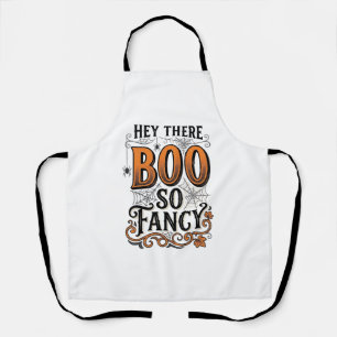 Halloween Boo Shirt Vintage Engraving Spooky Cute  Apron