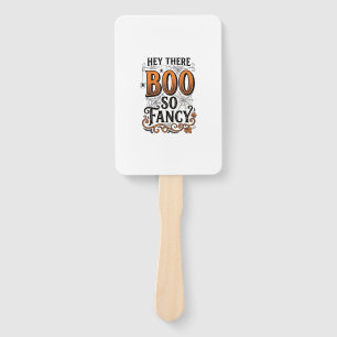Halloween Boo Shirt Vintage Engraving Spooky Cute Hand Fan