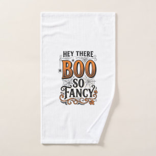 Halloween Boo Shirt Vintage Engraving Spooky Cute  Hand Towel