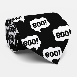 Halloween Boo Speech Bubble Tie