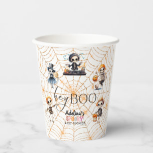 Halloween Boo Spooky Skeletons Costume Baby Shower Paper Cups