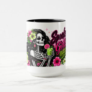 Halloween Boo-ze Night   Skeleton Girl Mug