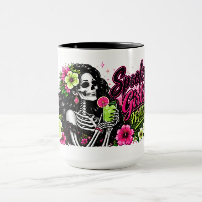 Halloween Boo-ze Night | Skeleton Girl Mug (Center)