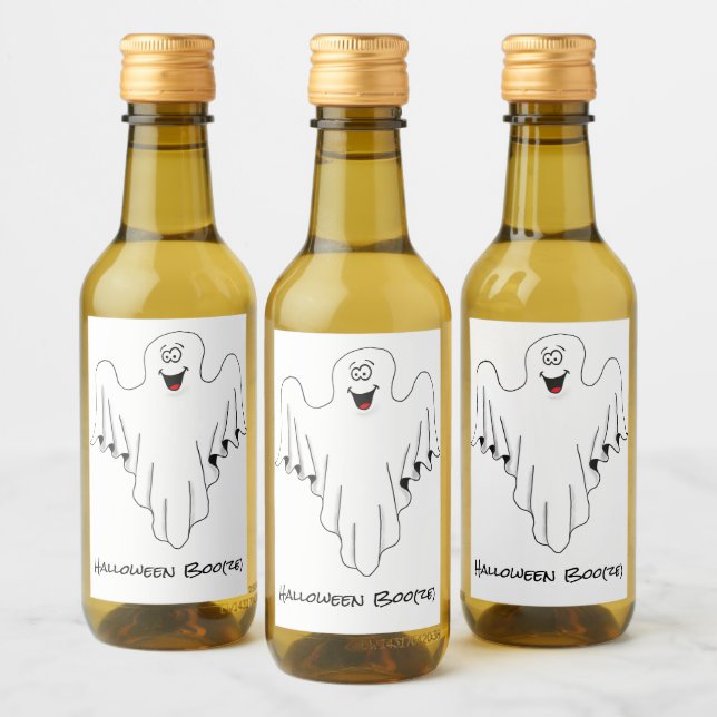 Halloween Boo(ze)   Wine Label (Bottles)