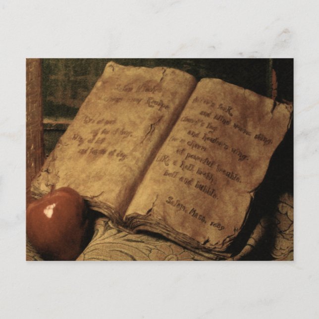 Halloween Book of Potions ~ Postcard (Front)