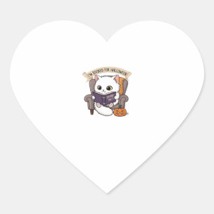 Halloween Bookish  Spookily Cozy and Cleverly Lite Heart Sticker
