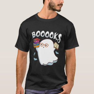 Halloween Books Librarian English Teacher Reader R T-Shirt