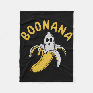 Halloween Boonana Funny Skeleton Inside Nana Quirk Fleece Blanket