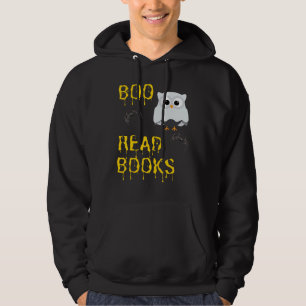 Halloween Booooks Ghost Reading Boo Read Books Hoodie