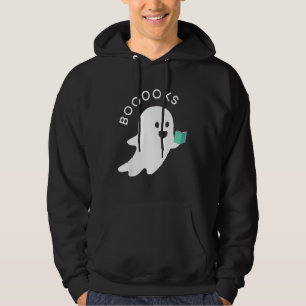 Halloween Booooks Ghost Reading Boo Read Books Lib Hoodie