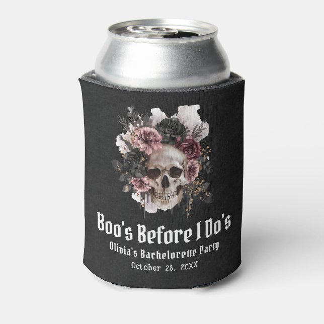 Halloween Boo's Before I Do's Bachelorette Party Can Cooler (Can Back)