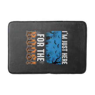 Halloween Boos Ghost Graveyard Vector Design_1 Bath Mat