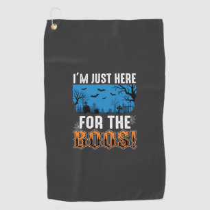 Halloween Boos Ghost Graveyard Vector Design_1 Golf Towel