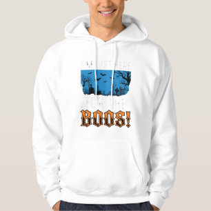 Halloween Boos Ghost Graveyard Vector Design_1 Hoodie