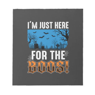 Halloween Boos Ghost Graveyard Vector Design_1 Notepad